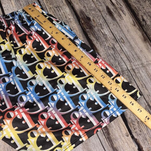 Off Brand Dior Mesh Shorts Multi Color Mens Size Small - Picture 6 of 7